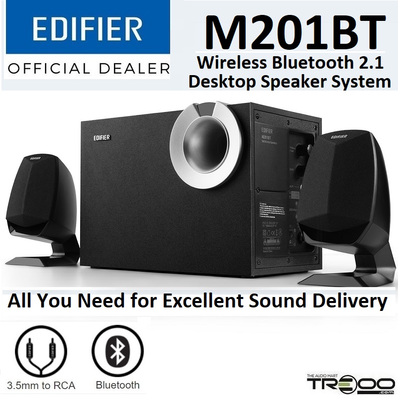 Edifier M201BT Wireless Bluetooth 2.1 Desktop Speaker System