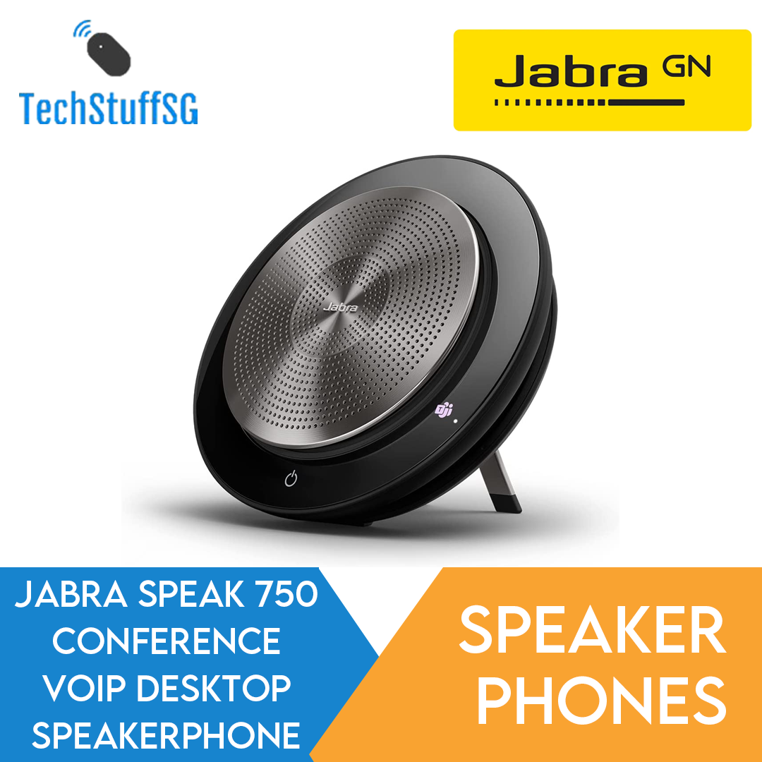 Jabra Speak 750 MS/UC Speakerphone for Conference Call Wireless HD Audio + Link 370 (Microsoft Teams, Zoom, Skype)