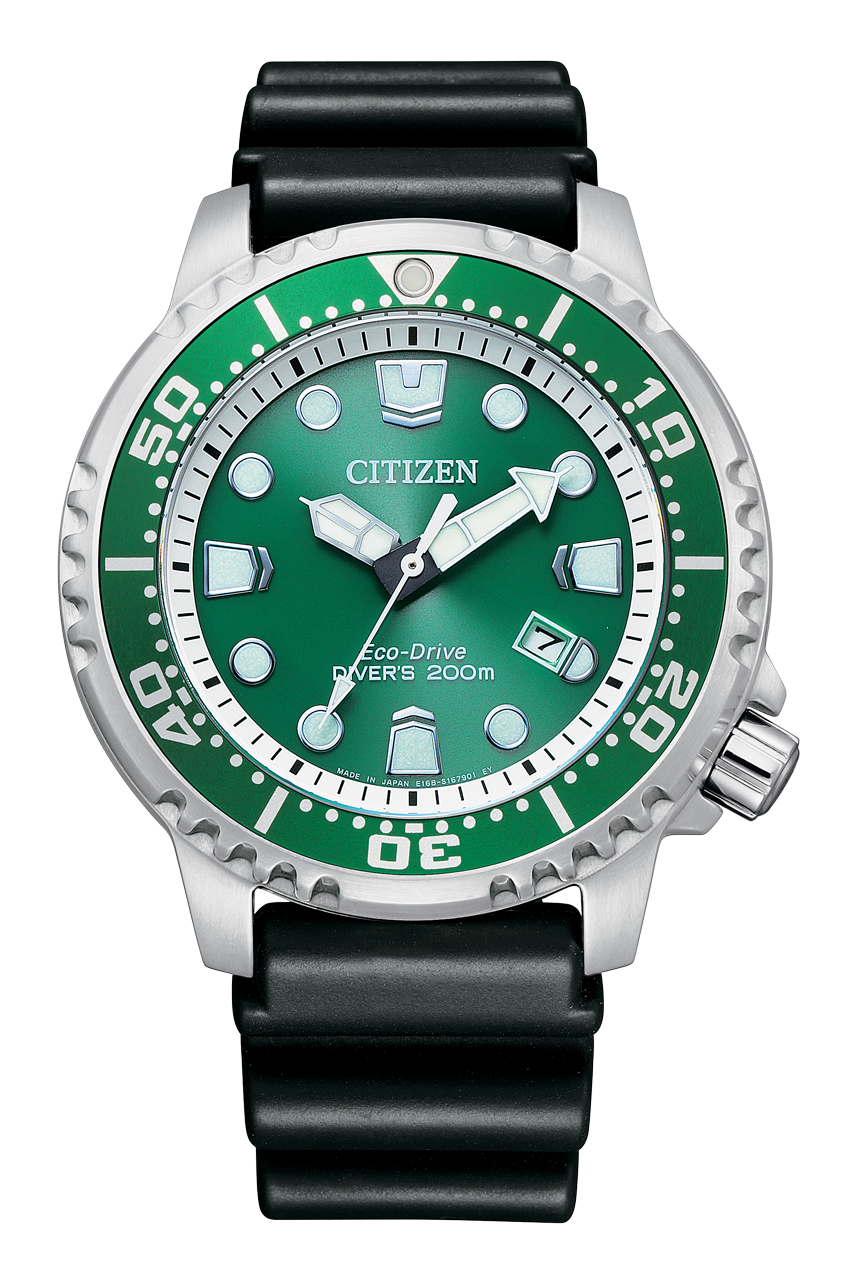 [Powermatic] *New Arrival * Citizen BN0158-18X Promaster Marine Edition Green Eco-Drive Mens 200m Diver's Watch