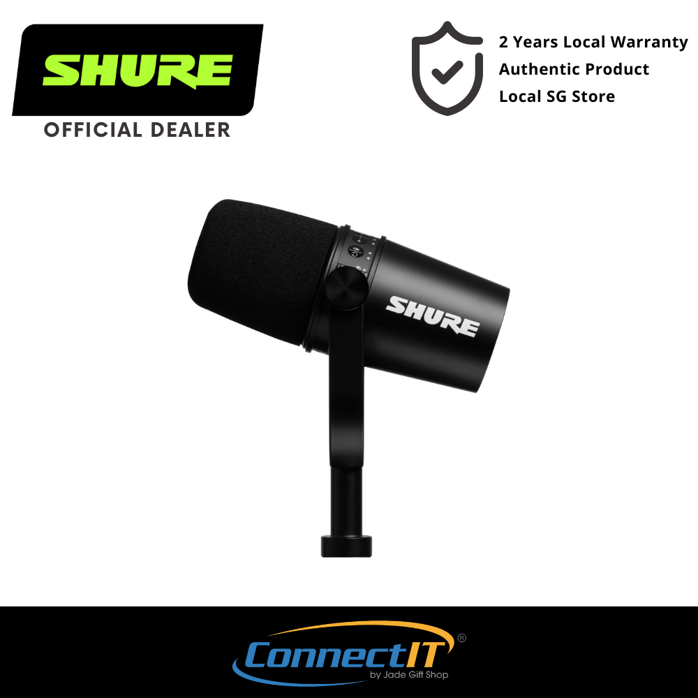 Shure MOTIV MV7 Podcast Microphone With Both USB and XLR Outputs (2 Years Local Warranty)