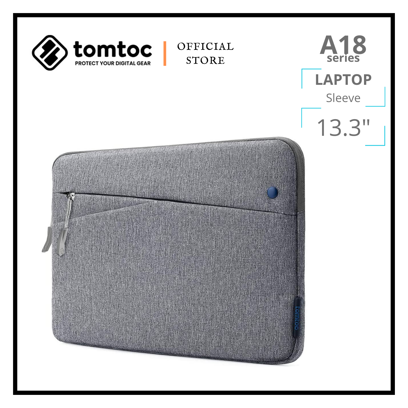 tomtoc A18 Laptop Sleeve Fit 13 - 13.3 inch; Old MacBook Air  Old MacBook Pro Retina 2012-2015  13 inch ; Surface Laptop  Surface Book  13 inch; Acer ASUS HP ThinkPad ChromeBook Notebook, Accessory Ba