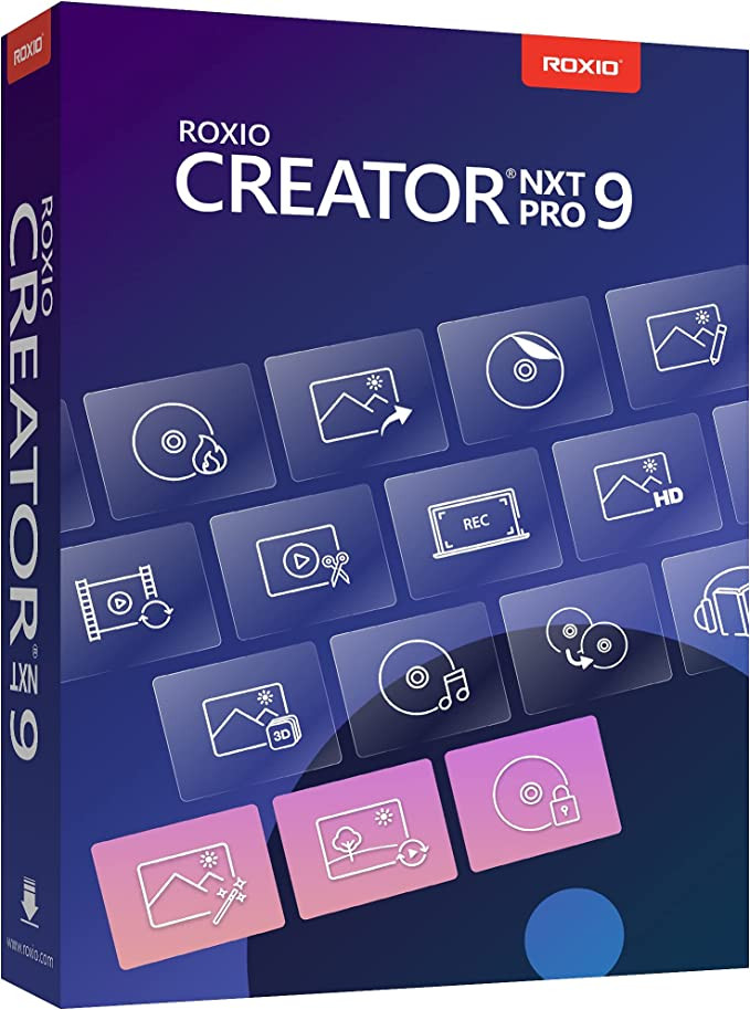 Roxio Creator NXT Pro 9 | Multimedia Suite + Photo Editor and CD/DVD Disc Burning Software [PC Disc]
